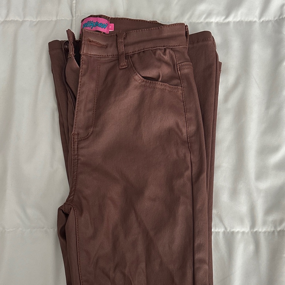 Edikted Brown Flare & Wide Leg Jeans